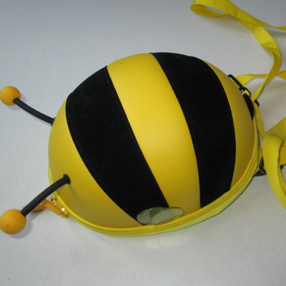 Happy Kids Bumble Bee Travel Hard Shell Backpack Harness Toddler Travel School - Picture 1 of 11